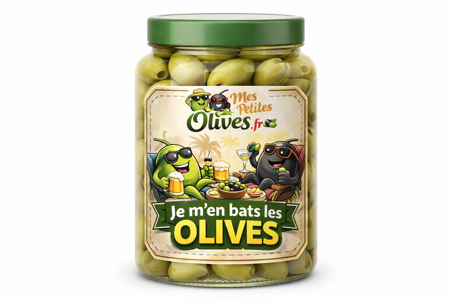 Je m'en bats les olives - olives vertes
