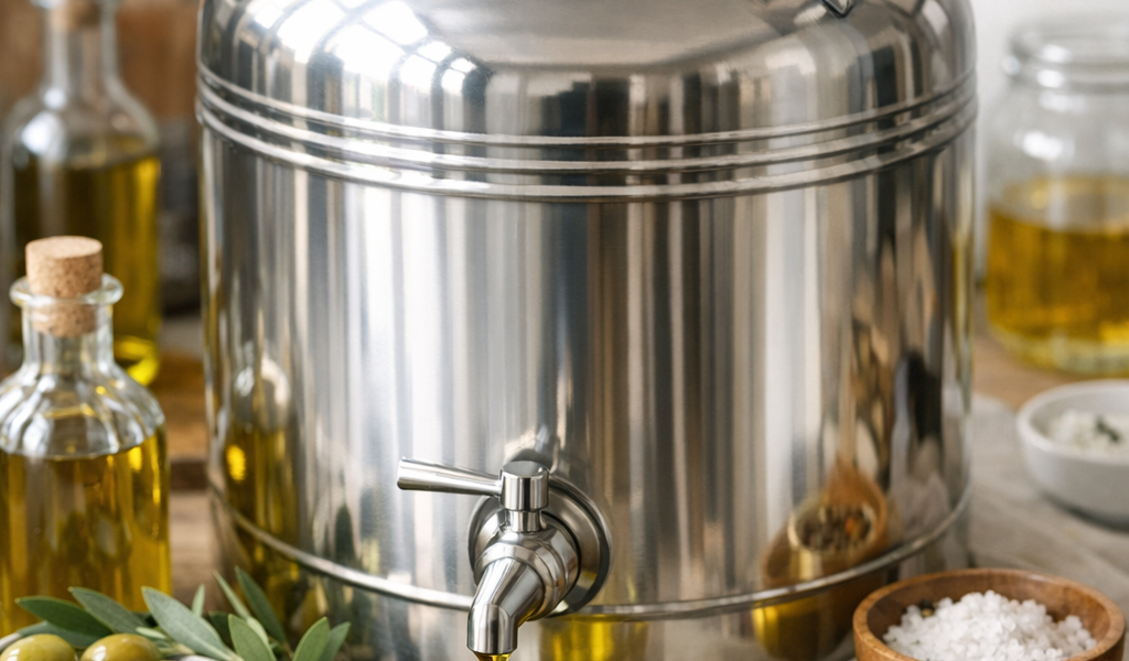 fut inox huile olive