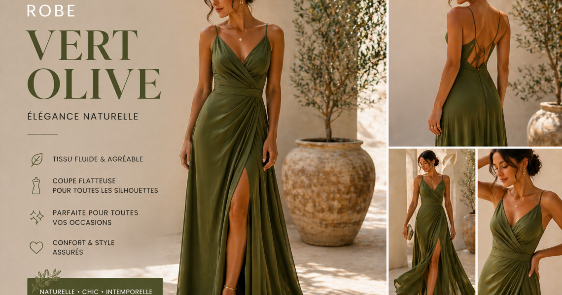 robe vert olive​