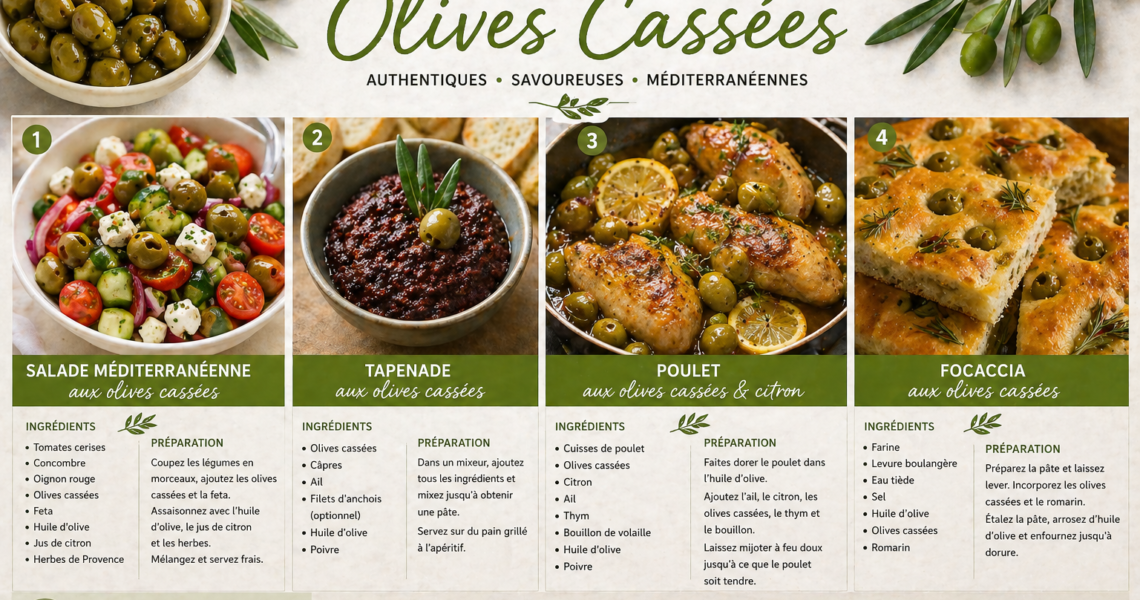 recettes olives cassées​