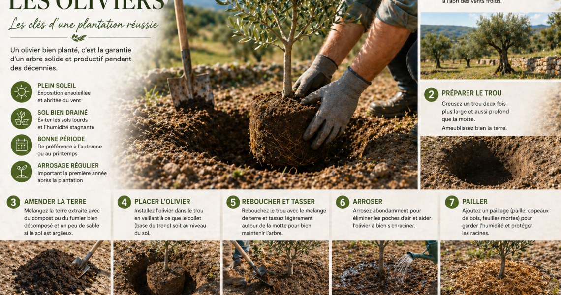 planter les oliviers