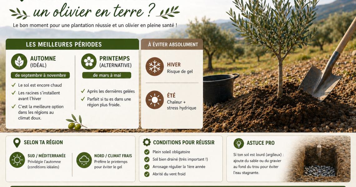 quand planter un olivier en terre
